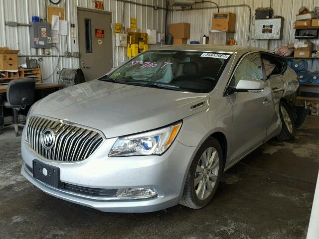 1G4GB5GR4EF149800 - 2014 BUICK LACROSSE W SILVER photo 2