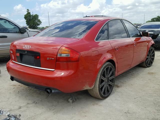 WAULD64B72N114368 - 2002 AUDI A6 2.7T QU RED photo 4