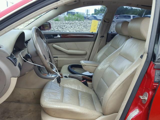 WAULD64B72N114368 - 2002 AUDI A6 2.7T QU RED photo 5