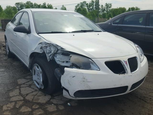 1G2ZF58B174268085 - 2007 PONTIAC G6 VALUE L WHITE photo 1