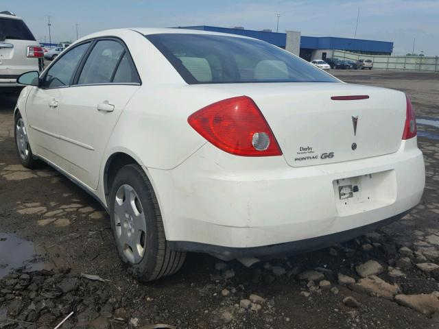 1G2ZF58B174268085 - 2007 PONTIAC G6 VALUE L WHITE photo 3