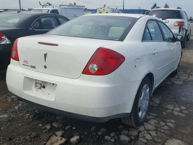 1G2ZF58B174268085 - 2007 PONTIAC G6 VALUE L WHITE photo 4