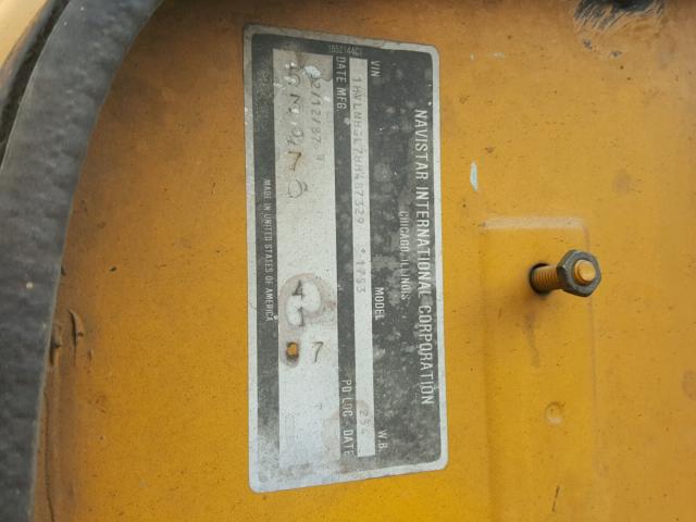 1HVLNHGL7HH487329 - 1987 INTERNATIONAL S-SERIES 1 黄色 照片 10