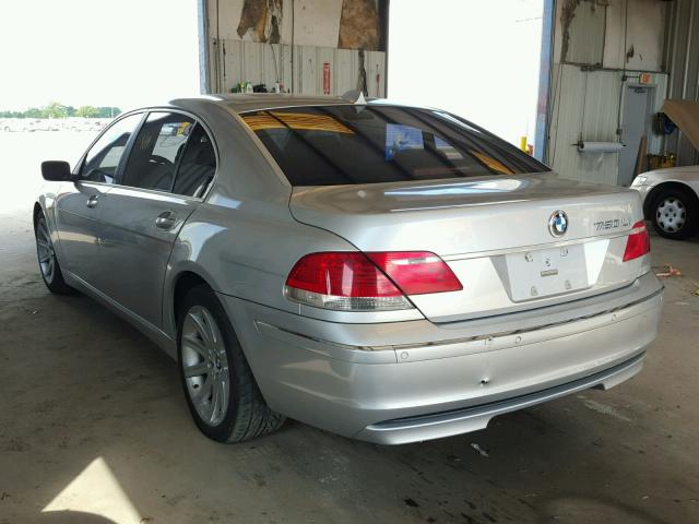 WBAHN83596DT63700 - 2006 BMW 750 LI SILVER photo 3