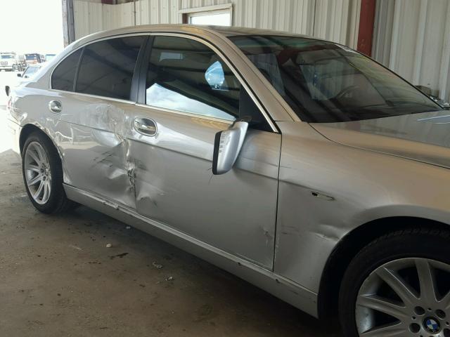 WBAHN83596DT63700 - 2006 BMW 750 LI SILVER photo 9