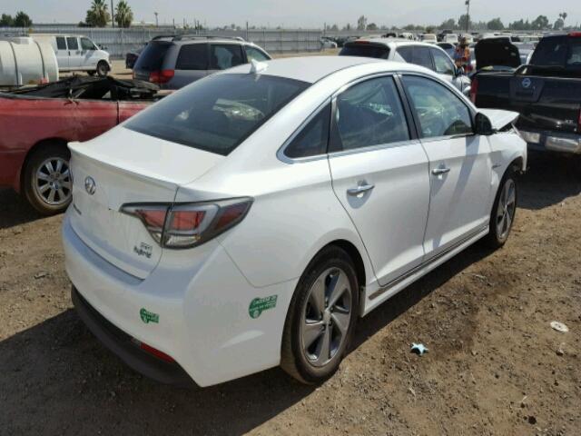 KMHE14L29HA049268 - 2017 HYUNDAI SONATA PLU WHITE photo 4