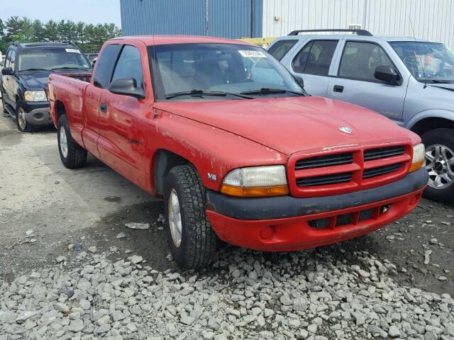 1B7GL22X8WS756068 - 1998 DODGE DAKOTA RED photo 1