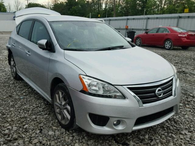 3N1AB7APXEY305430 - 2014 NISSAN SENTRA S SILVER photo 1