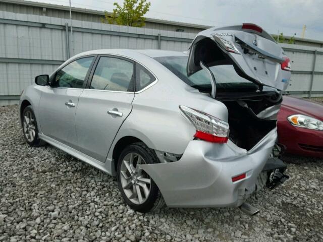 3N1AB7APXEY305430 - 2014 NISSAN SENTRA S SILVER photo 3