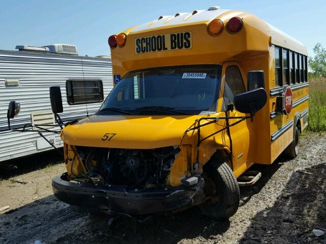 1GB6G5BG1D1150796 - 2013 CHEVROLET EXPRESS G4 YELLOW photo 2