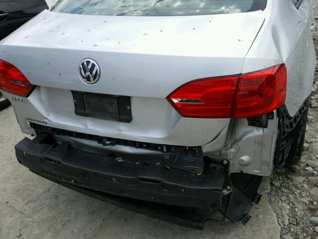 3VW1K7AJ2CM347293 - 2012 VOLKSWAGEN JETTA BASE 银色 照片 9