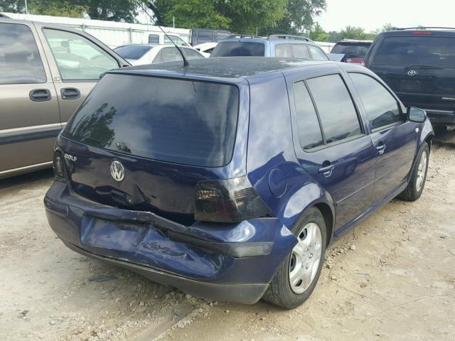 9BWGK61J934010418 - 2003 VOLKSWAGEN GOLF GLS BLUE photo 4