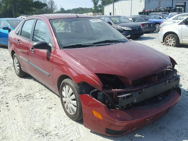 1FAFP34N55W111151 - 2005 FORD FOCUS ZX4 RED photo 1