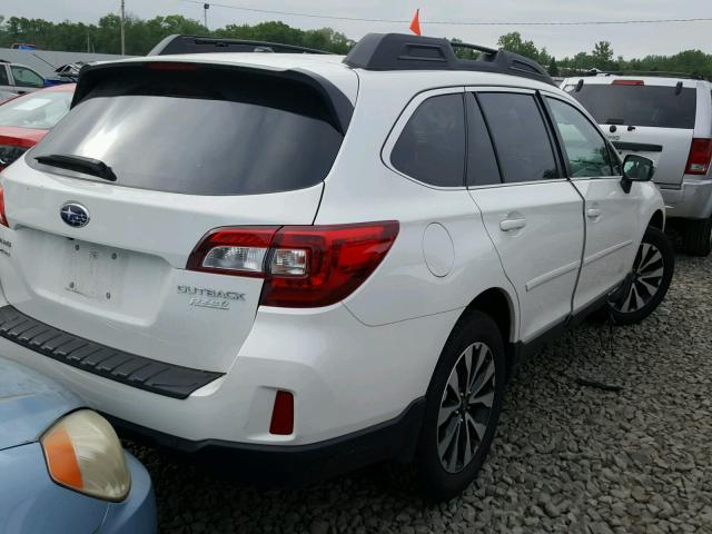 4S4BSANC2F3298209 - 2015 SUBARU OUTBACK 2. WHITE photo 4