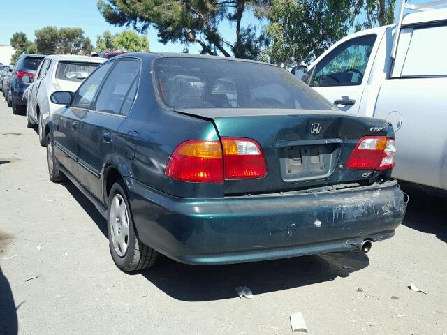 JHMEJ8645YS004541 - 2000 HONDA CIVIC EX მწვანე ფოტო 3
