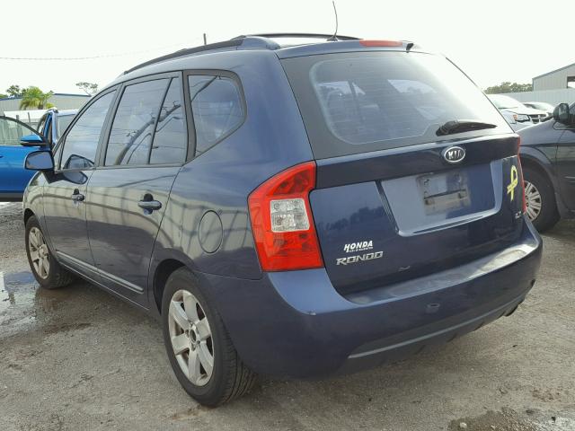 KNAFG525077050004 - 2007 KIA RONDO BASE BLUE photo 3