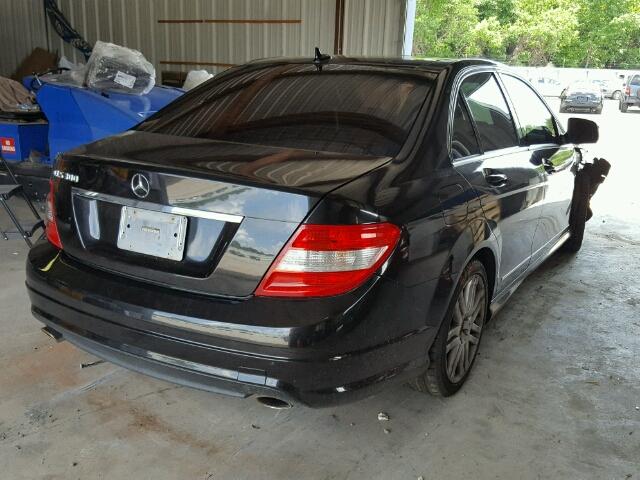 WDDGF54X68F031009 - 2008 MERCEDES-BENZ C 300 BLACK photo 4