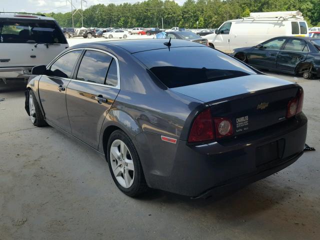 1G1ZA5EU3BF165854 - 2011 CHEVROLET MALIBU LS ნაცრისფერი ფოტო 3