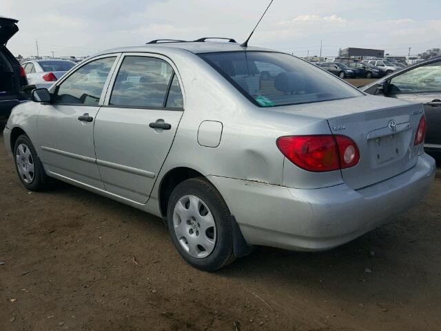 2T1BR32EX4C805461 - 2004 TOYOTA COROLLA CE GRAY photo 3