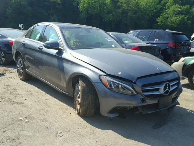 WDDWF4KB8JR319261 - 2018 MERCEDES-BENZ C 300 4MAT GRAY photo 1