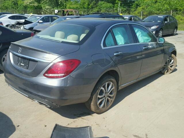 WDDWF4KB8JR319261 - 2018 MERCEDES-BENZ C 300 4MAT GRAY photo 4