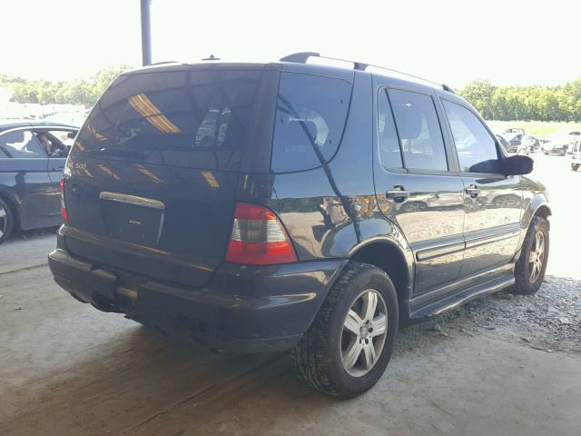 4JGAB75E15A531121 - 2005 MERCEDES-BENZ ML 500 BLACK photo 4