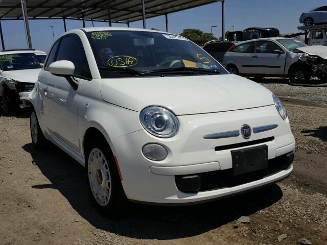 3C3CFFAR7CT280538 - 2012 FIAT 500 POP WHITE photo 1