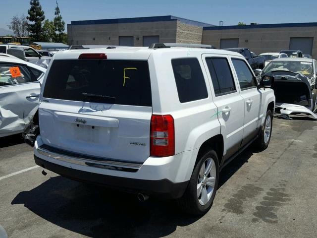 1C4NJPCB5ED843930 - 2014 JEEP PATRIOT LI WHITE photo 4