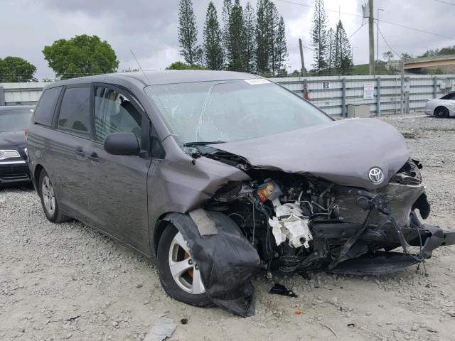 5TDZK3DC7DS317820 - 2013 TOYOTA SIENNA BAS GRAY photo 1