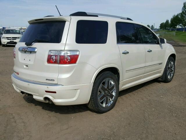 1GKKVTED6BJ265773 - 2011 GMC ACADIA DEN WHITE photo 4