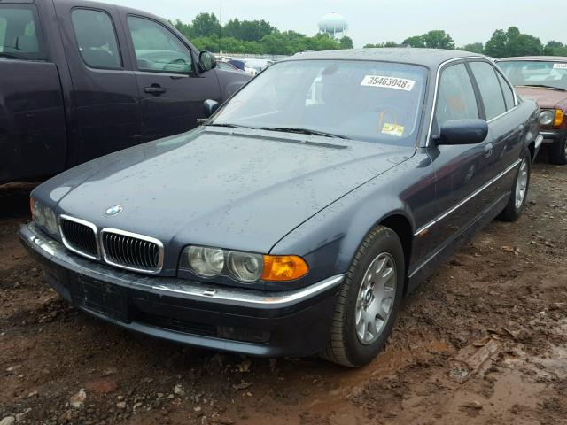 WBAGG83401DN87556 - 2001 BMW 740 I AUTO GRAY photo 2