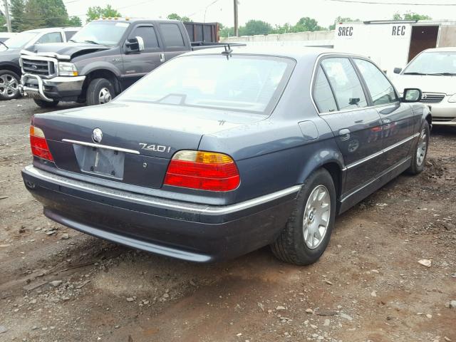 WBAGG83401DN87556 - 2001 BMW 740 I AUTO GRAY photo 4