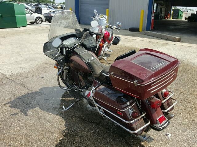 1HD1DBK11DY500538 - 1983 HARLEY-DAVIDSON FLT CLASSI BURGUNDY photo 3