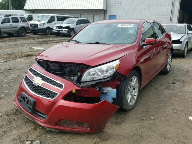 1G11D5RR1DF112910 - 2013 CHEVROLET MALIBU 1LT RED photo 2
