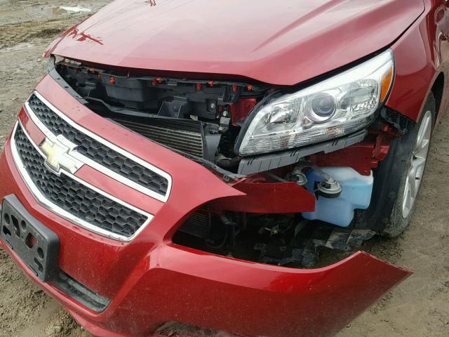 1G11D5RR1DF112910 - 2013 CHEVROLET MALIBU 1LT RED photo 9