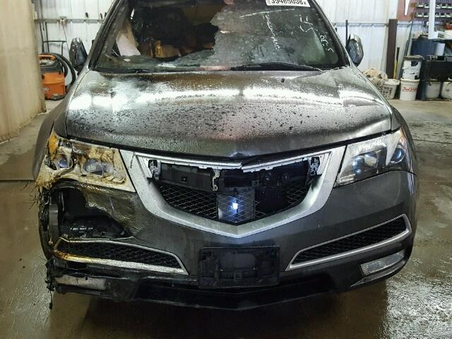 2HNYD2H53BH515022 - 2011 ACURA MDX ADVANC CHARCOAL photo 9