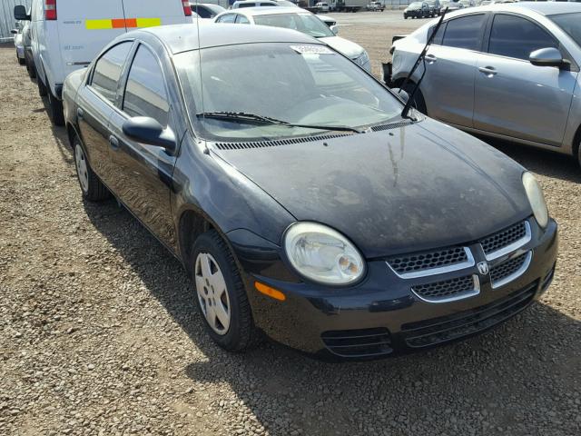 1B3ES26C55D115451 - 2005 DODGE NEON BASE BLACK photo 1