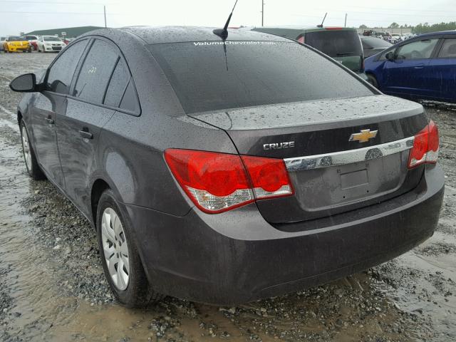 1G1PA5SH0E7351378 - 2014 CHEVROLET CRUZE LS CHARCOAL photo 3