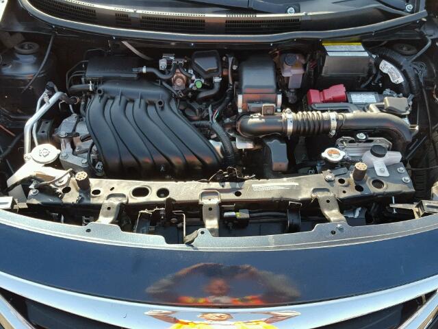 3N1CN7AP7FL924825 - 2015 NISSAN VERSA S/S BLUE photo 7