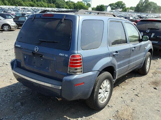 4M2CU571X5DJ04549 - 2005 MERCURY MARINER BLUE photo 4