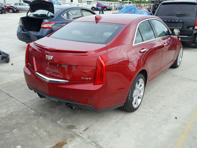 1G6AG5RX1F0103842 - 2015 CADILLAC ATS RED photo 4