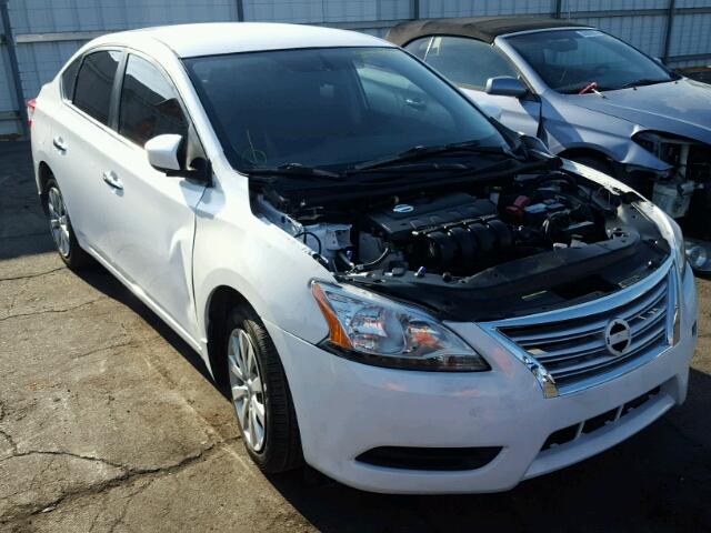 3N1AB7AP0FY225684 - 2015 NISSAN SENTRA S/S WHITE photo 1