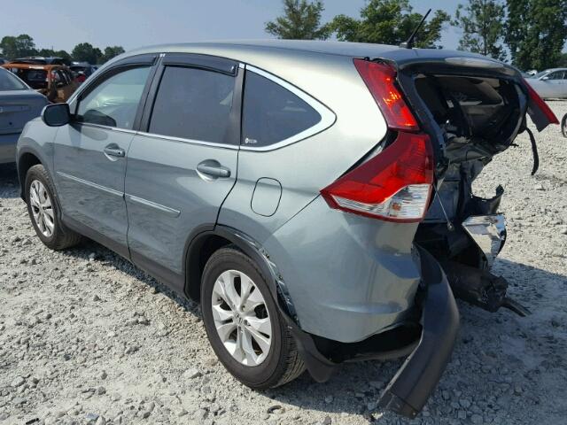 5J6RM3H58CL001293 - 2012 HONDA CR-V EX TEAL photo 3