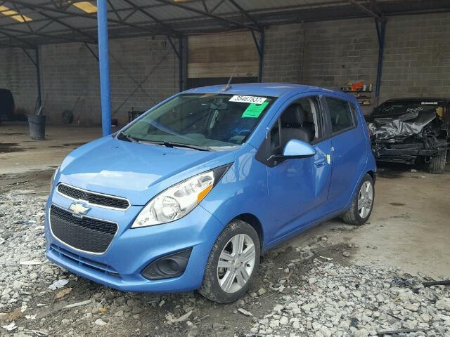 KL8CD6S9XDC541280 - 2013 CHEVROLET SPARK 1LT Синий фото 2