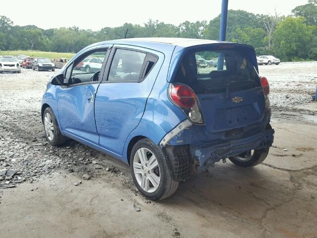 KL8CD6S9XDC541280 - 2013 CHEVROLET SPARK 1LT Синий фото 3