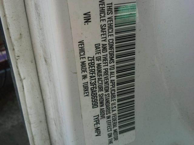 ZFBERFAT3F6A86990 - 2015 RAM PROMASTER 白色 照片 10