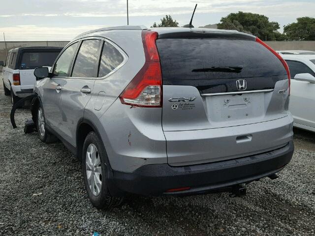 JHLRM4H74CC013702 - 2012 HONDA CR-V SILVER photo 3