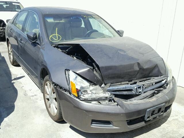 1HGCM66877A010239 - 2007 HONDA ACCORD EX GRAY photo 1