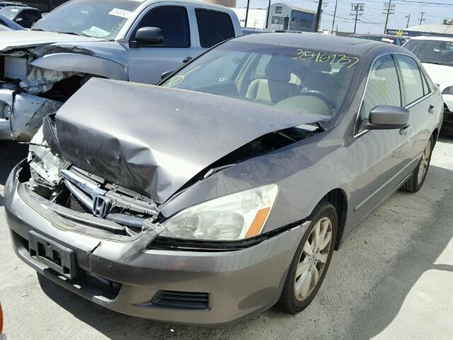 1HGCM66877A010239 - 2007 HONDA ACCORD EX GRAY photo 2