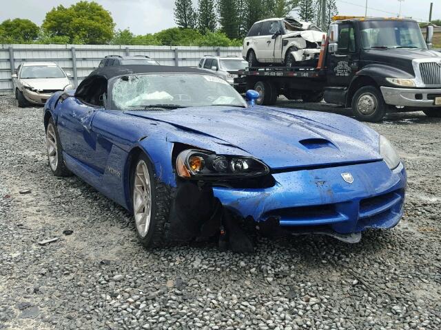 1B3JZ65Z96V100227 - 2006 DODGE VIPER SRT- BLUE photo 1